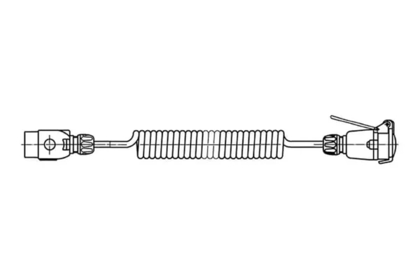 ERICH JAEGER Przewód spiralny 7-pin 12V ISO 1724