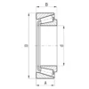 FŁT Łożysko stożkowe 34.92x658x18 mm FŁT