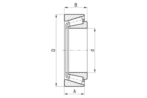 FŁT Łożysko stożkowe 34.92x658x18 mm FŁT