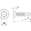 Towar Wkręt samowiercący 6.3x85 mm TX30 z łbem stożkowym, stal, DIN7504 Towar