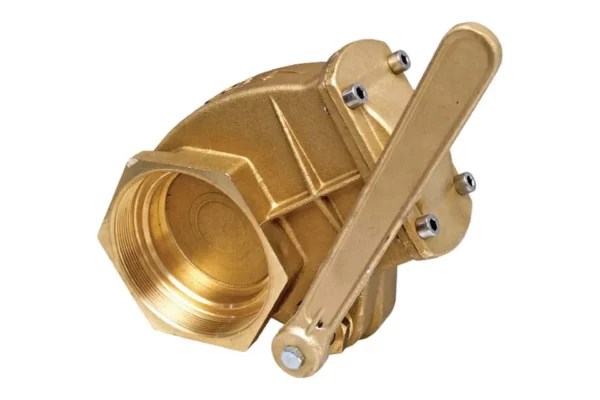Zasuwa mosiężna mechaniczna 4" gwint wew.