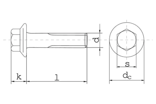 Towar Śruba kołnierzowa M8x30 mm ocynk