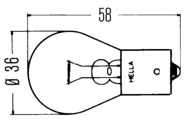 Hella Żarówki BA15s, 24 V, 45 W