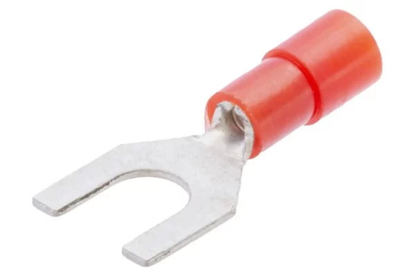 Końcówka przewodu widełkowa czerwona 0.5-1.0mm2