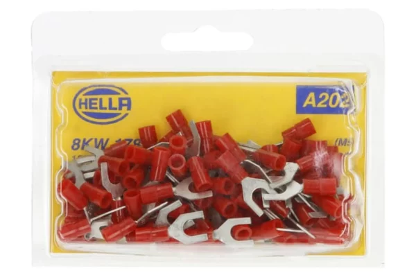 Hella Końcówka przewodu widełkowa czerwona 0.5-1.0mm2, M5