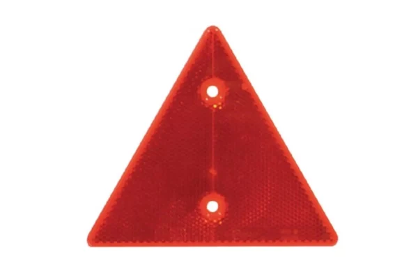 Odblask trójkątny czerwony Hella