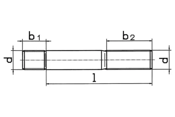 Towar Śruba dwustronna DIN939 M8x90 mm kl. 8.8 Towar