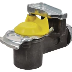 Złącze pneumatyczne ze zintegrowanym filtrem M16x1.5 żółte - gwint zewnętrzny