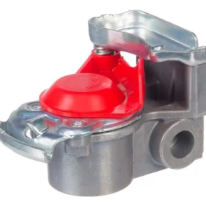 Złącze pneumatyczne ze zintegrowanym filtrem M16x1.5 czerwone - gwint boczny