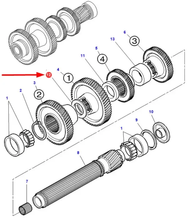 Podkładka dystansowa o wymiach 0,75mm i numerze katalogowym 3791081M2, stosowana w ciągnikach rolniczych marek Massey Ferguson oraz Challenger schemat.