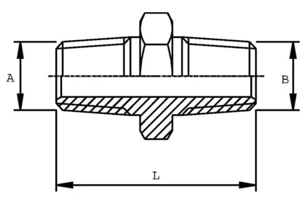 Burnett & Hillman Złączka dwuwkrętna 1/2 NPT