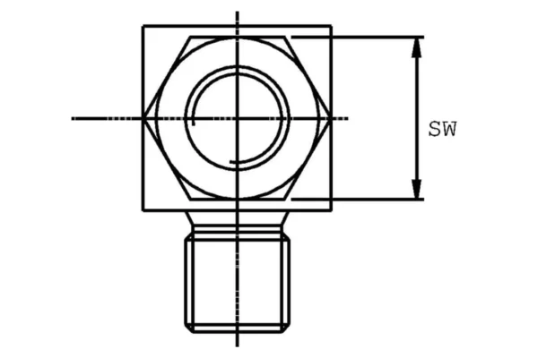 Unbranded Element łączący gwint zew. 3/8" BSP x 3/8" BSP