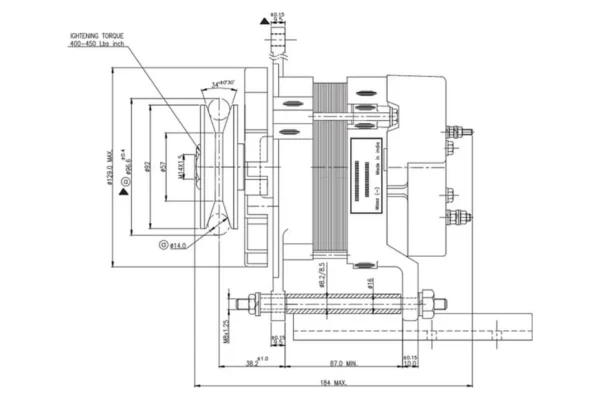 gopart Alternator 14V 40A pasuje do C-360