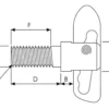 Zatrzask plandeki, M12 x 25 mm fi 19 mm