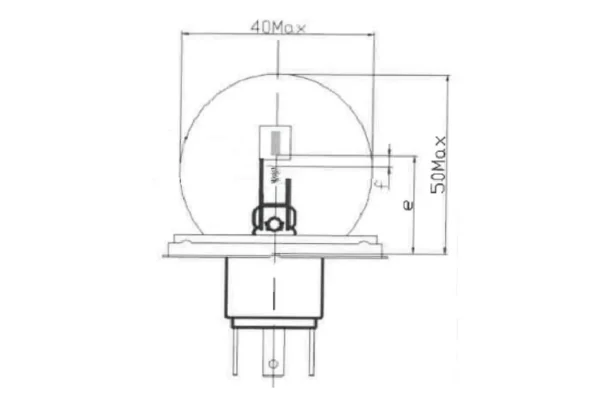 Towar Żarówka 12V 45/40W P45t żółta