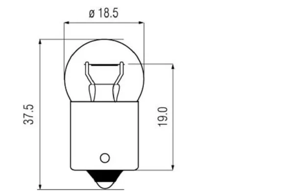 Towar Żarówka 12V T16 15W BA15s Towar