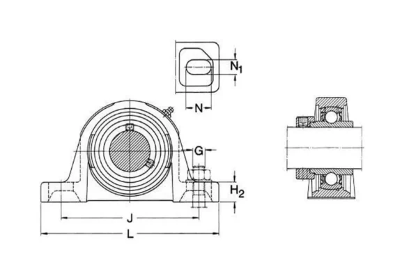 SKF Zespół łożyskowy SKF SY, 40WF