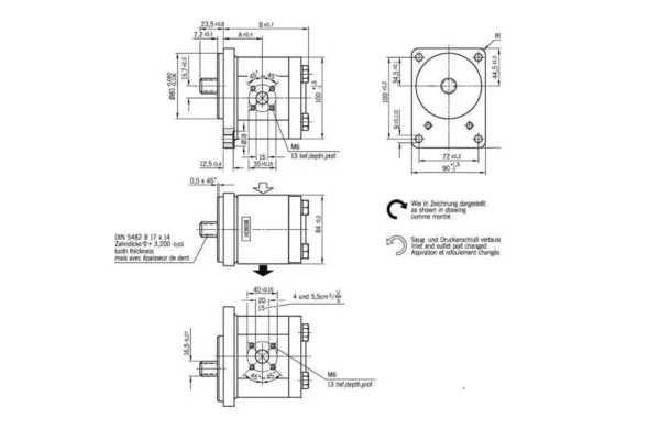 Bosch Rexroth Pompa zębata AZPF-11-019LFB20MB Bosch Rexroth