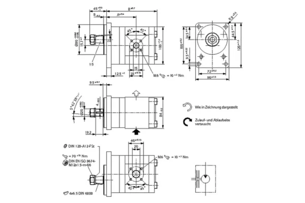 Bosch Rexroth Silnik zębaty AZMF-11-011LSA20MB Bosch Rexroth