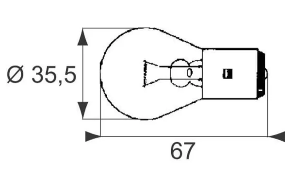 Safra Żarówka BA20s, 24 V, 45 W