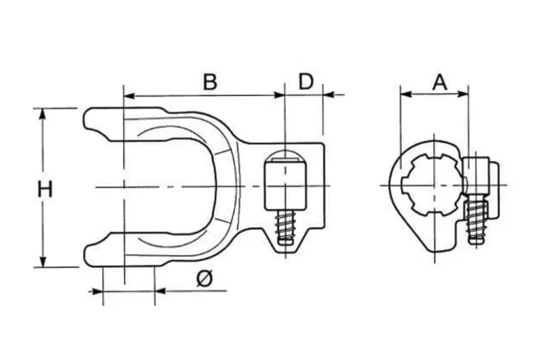 gopart Widłak, szybkozłączny z pierścieniem ustalającym, 1-3/8" - 6 frezów, PTO 60 gopart
