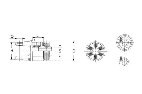 Bondioli&Pavesi Radial pin clutch SA4 1600Nm