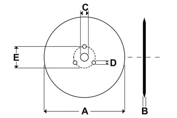 Kverneland Talerz kroju 18" gładki