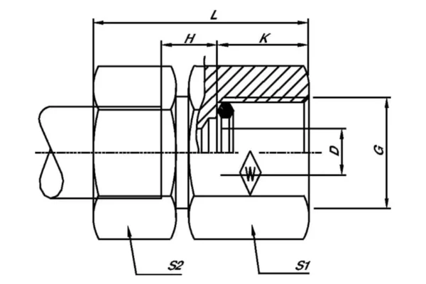 Voss Przyłącze manometru M16x1.5 8 SR 1/2 BSP