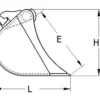 Klac Łyżka skarpowa M1/12 1200mm