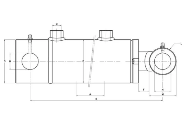 Towar Siłownik dwustronnego działania D60-100-800 typ ST