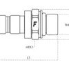 Faster Szybkozłącze diagnostyczne DF wtyczka 1/4" gwint wewnętrzny 7/16" UNF ORB