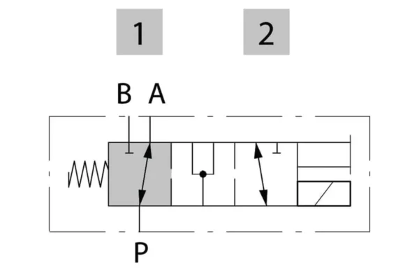 Walvoil Zawór elektromagnetyczny 3/2 12V DC 3A G 06 1