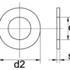 Towar Podkładka M8x16x1.6 mm, stal szlachetna A2 DIN125a Towar