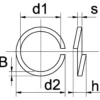 Towar Podkładka sprężysta blokująca M8x12.7x2 mm, stal ocynk DIN7980 Towar