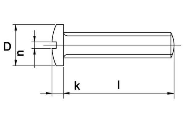 Towar Wkęt z łbem walcowym wypukłym ocynk Towar, M4 x 16 mm