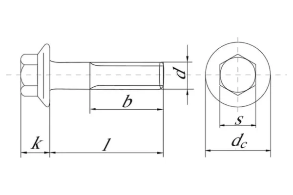 Towar Śruba z łbem 6-kt. kołnierzowym z moletem DIN6921 M8x40 mm ocynk kl. 8.8 Towar