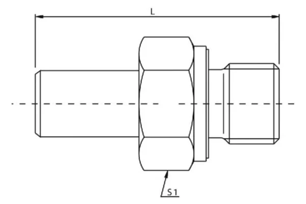 Voss Przyłącze proste EGES, BSP 1/4" - 8L