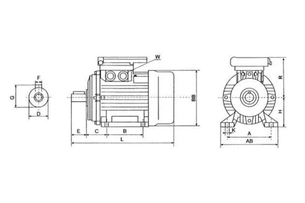 Towar Silnik elektryczny, 1,5 kW