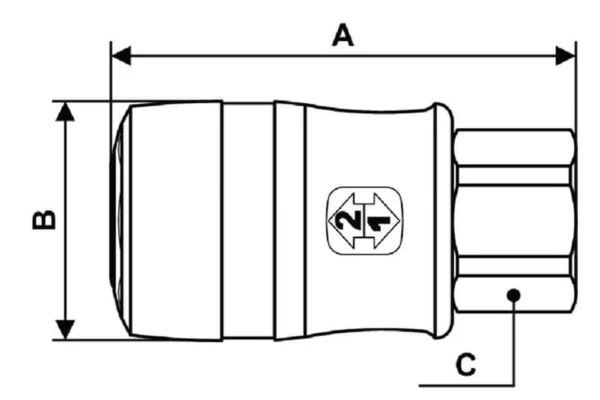 Prevost Szybkozłączka 3/8" BSP