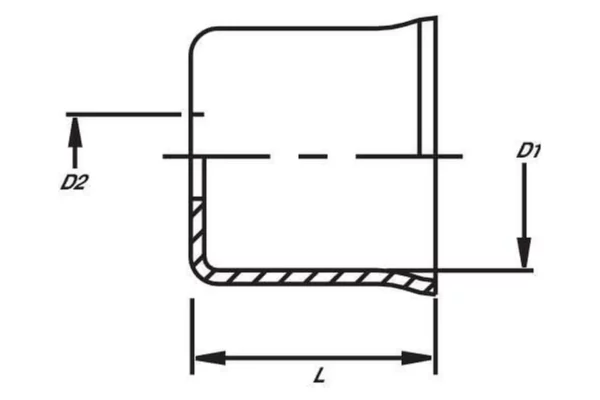 Tuleja do przewodu paliwa O9x17mm DN6.2 stal