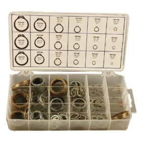 Zestaw calowych pierścieni Seegera