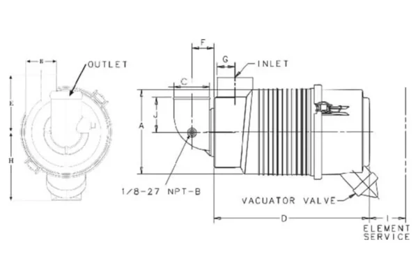 Donaldson Filtr powietrza kpl. Donaldson