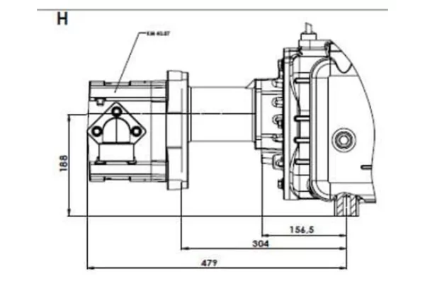 Battioni Pagani Pompa próżniowa z napędem hydraulicznym 13520 l/min z automatycznym smarowaniem i balastem B.P.