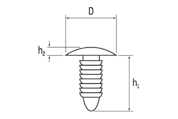 Towar Sworzeń dociskowy 7,14×16 mm