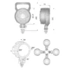 Towar Lampa robocza LED, okrągła, 29W 2500 lm 10/30V światło skupione 6 LED Towar