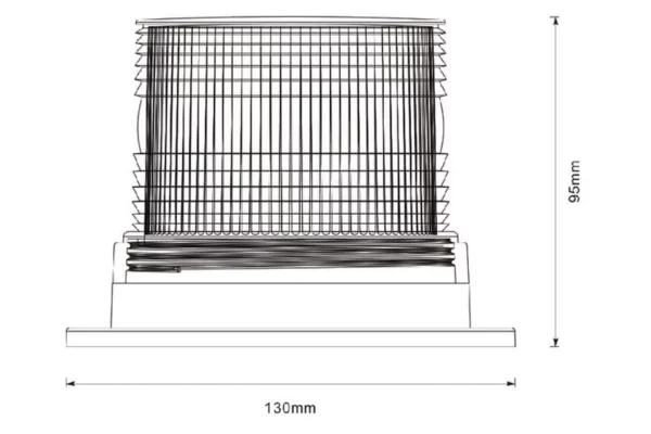 Towar Lampa błyskowa LED, 10-110V, przykręcana