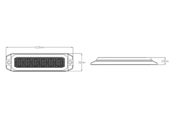 Towar Lampa ostrzegawcza 6 LED białe