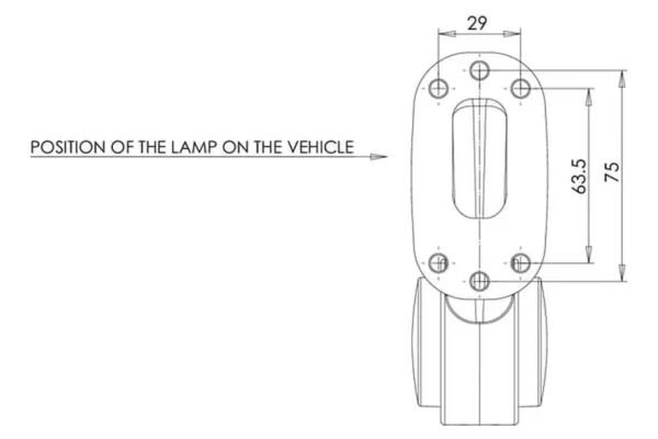 Towar Lampa obrysowa LED, lewa 12/24V Towar