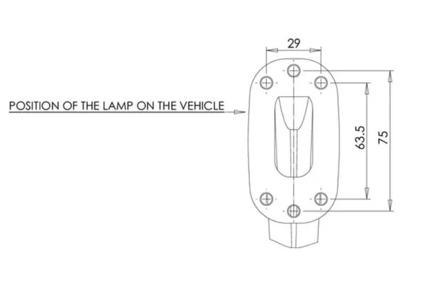 Towar Lampa obrysowa LED, lewa 12/24V Towar