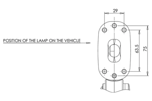 Towar Lampa obrysowa LED, prawa, 12/24V Towar